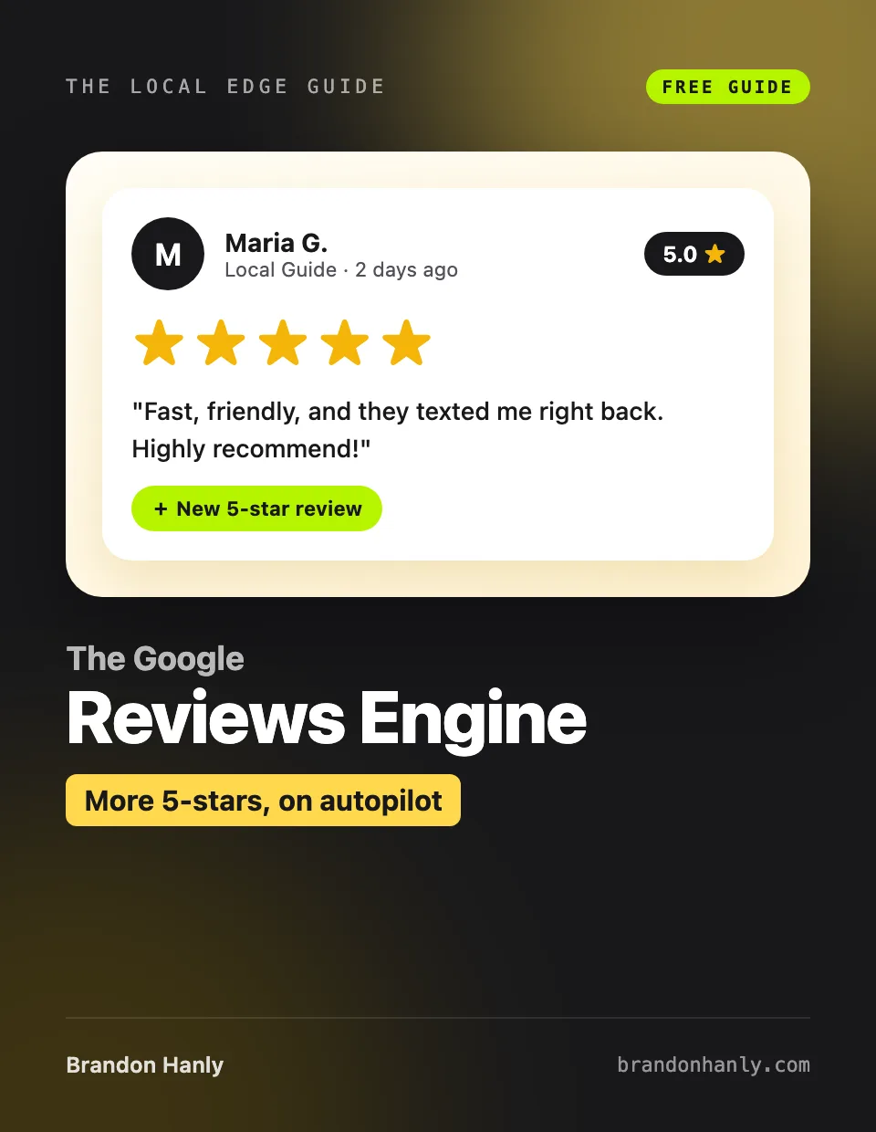 The Google Reviews Engine cover