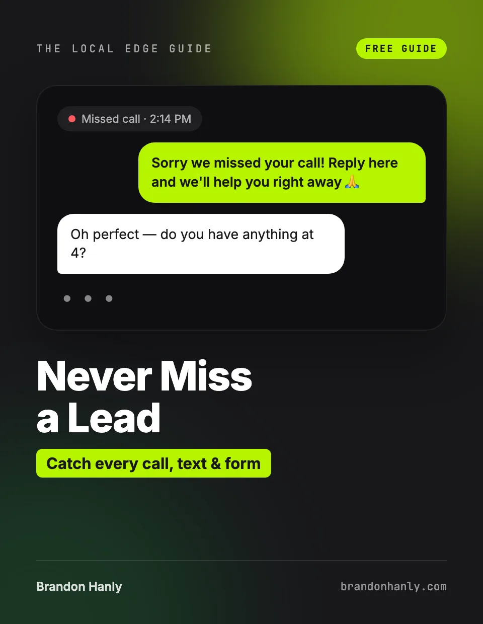 Never Miss a Lead cover
